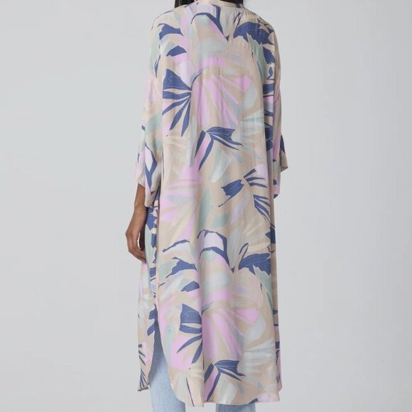 Saltwater Luxe Banks Midi Robe In Pastel Waves Large - Picture 6 of 10